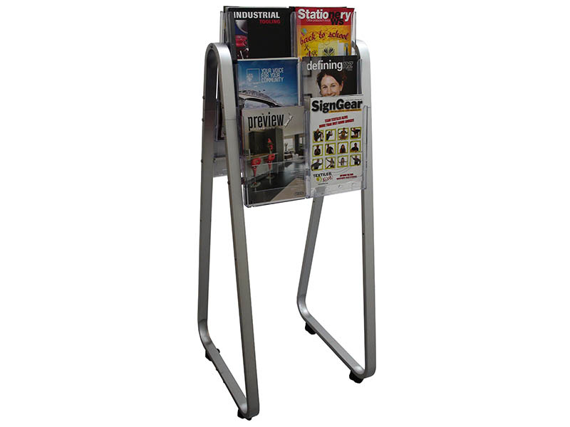 A4 Double-Sided Lit Loc Easel Floor Stands - Image 2