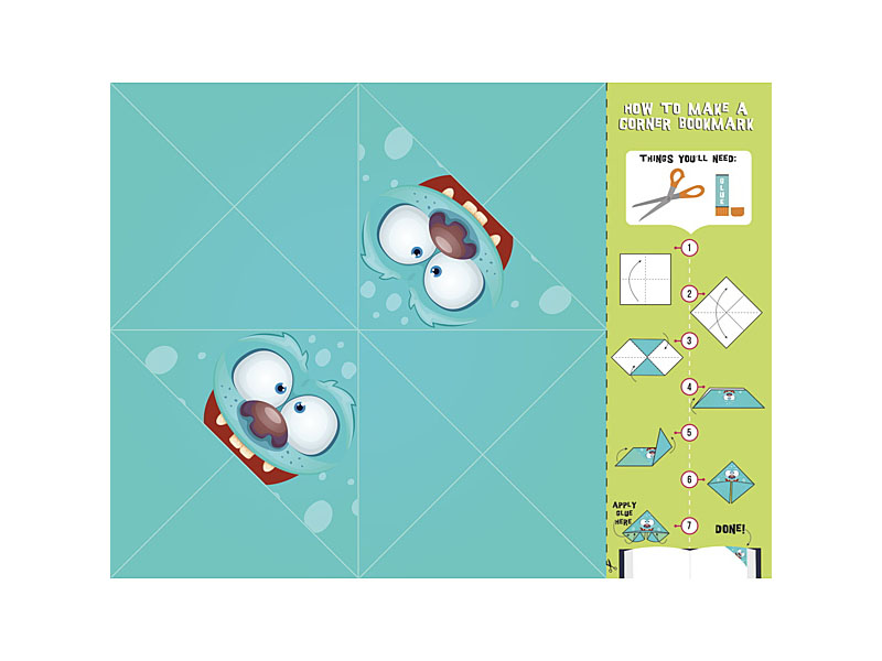 Origami Corner Monster Bookmarks - Image 2