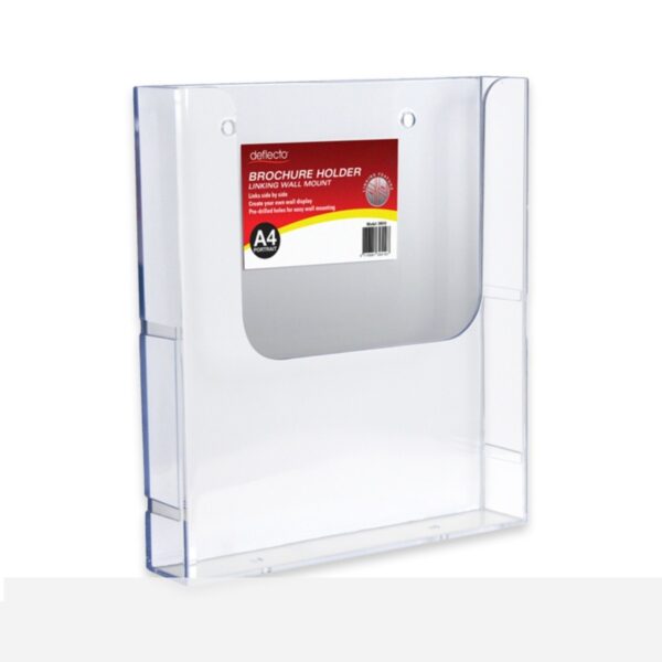 Single Pocket Wall Mounting Brochure Holders - Portrait