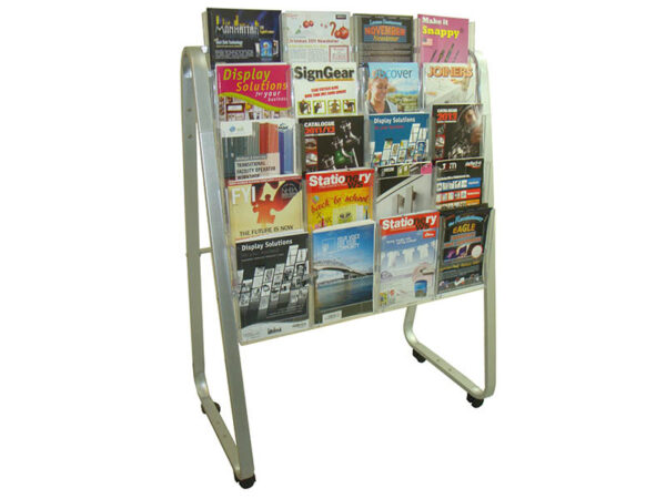 A4 Single-Sided Lit Loc Easel Floor Stands