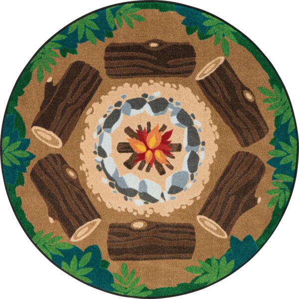 Joy Carpets Campfire Fun Circle Rugs