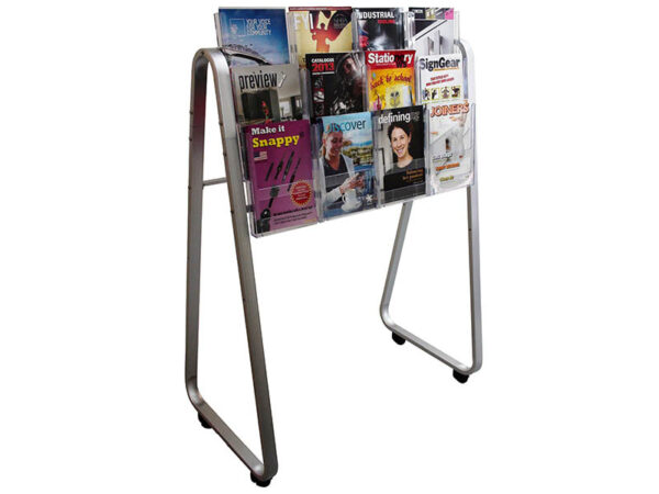 A4 Single-Sided Lit Loc Easel Floor Stands