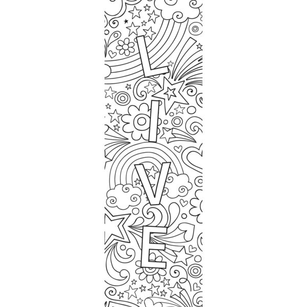 Colour Craze Positive Words Bookmarks