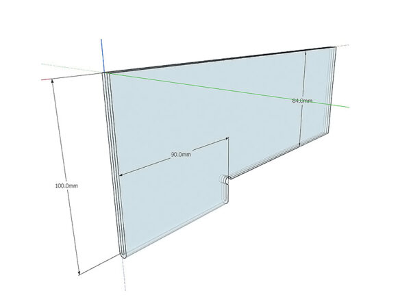 Acrylic Shelf Marker