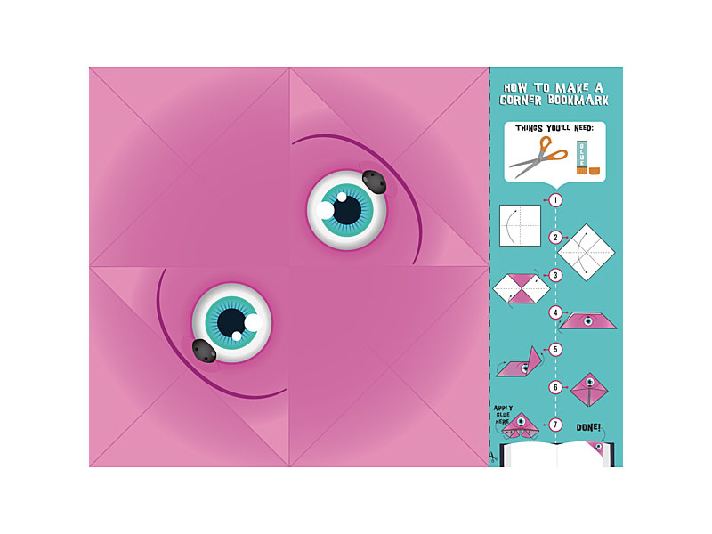 Origami Corner Monster Bookmarks - Image 4