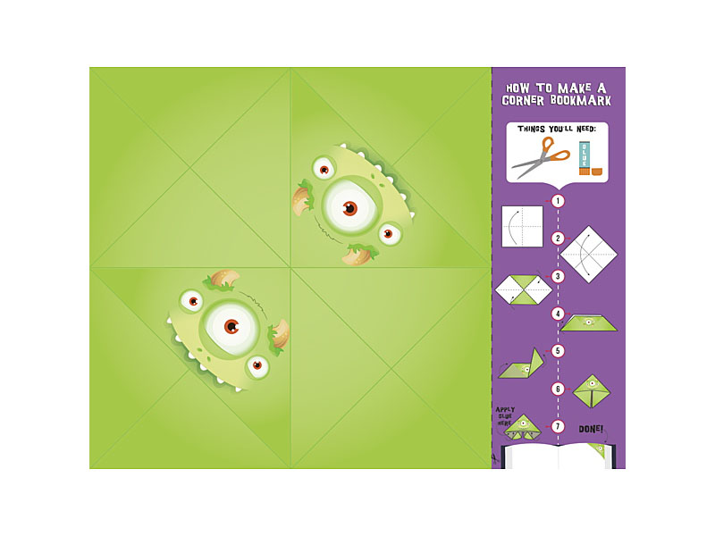 Origami Corner Monster Bookmarks - Image 3